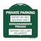 Signmission Entry by Key Access Estacionamiento Privado Acceso Con Llave Solamente Alum, 18" H, GW-1818-24092 A-DES-GW-1818-24092 - alternate 1